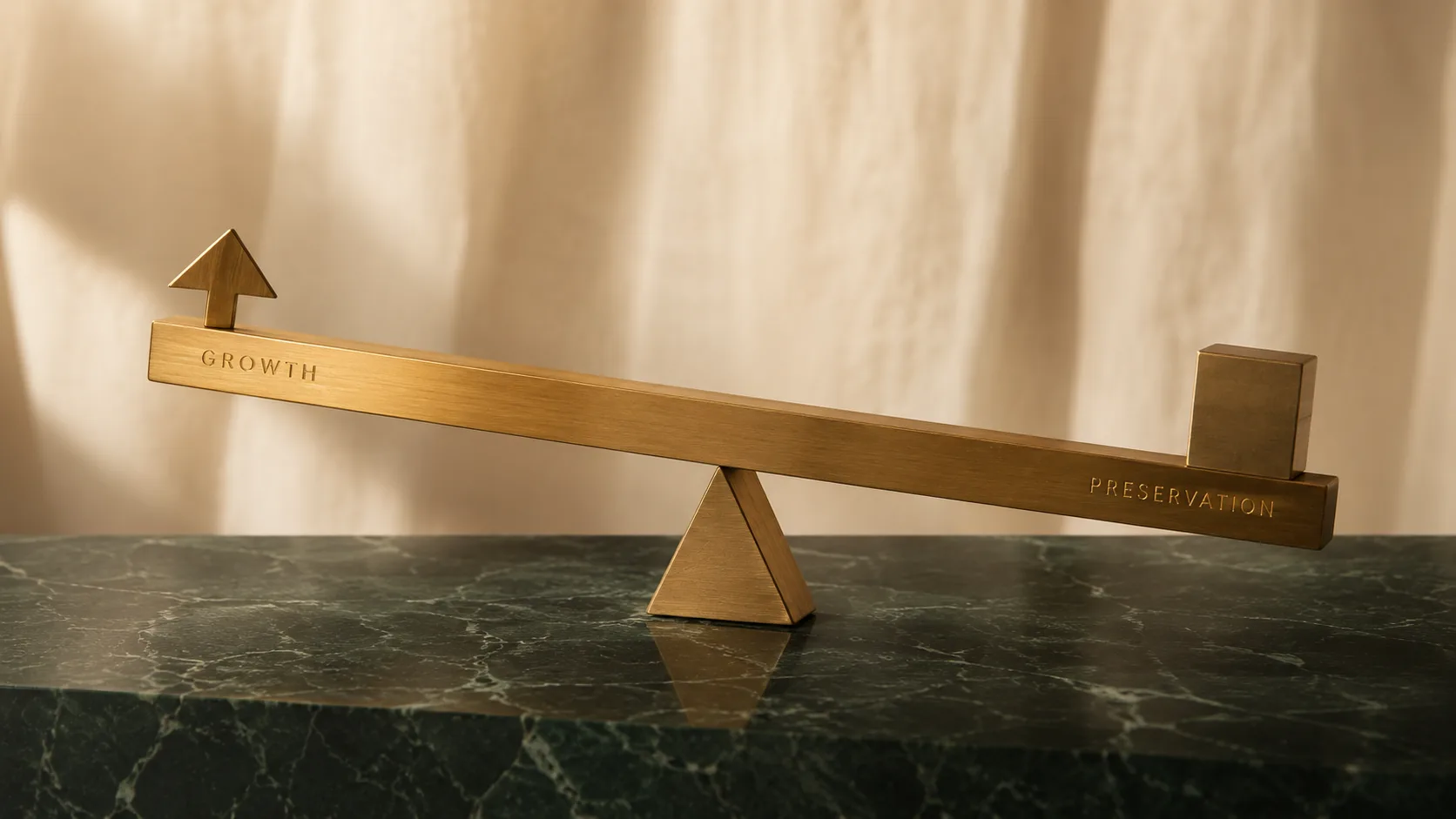 Brass balance — growth and capital protection in equilibrium